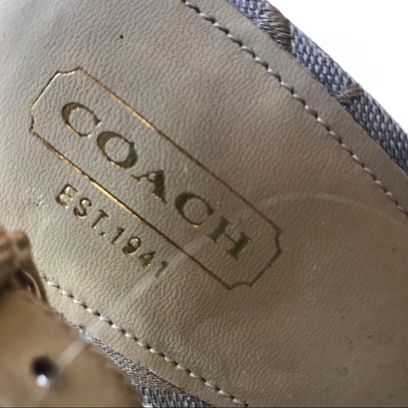 Coach Jessy Gold Metallic Slingback Sandals - Picture 7 of 7